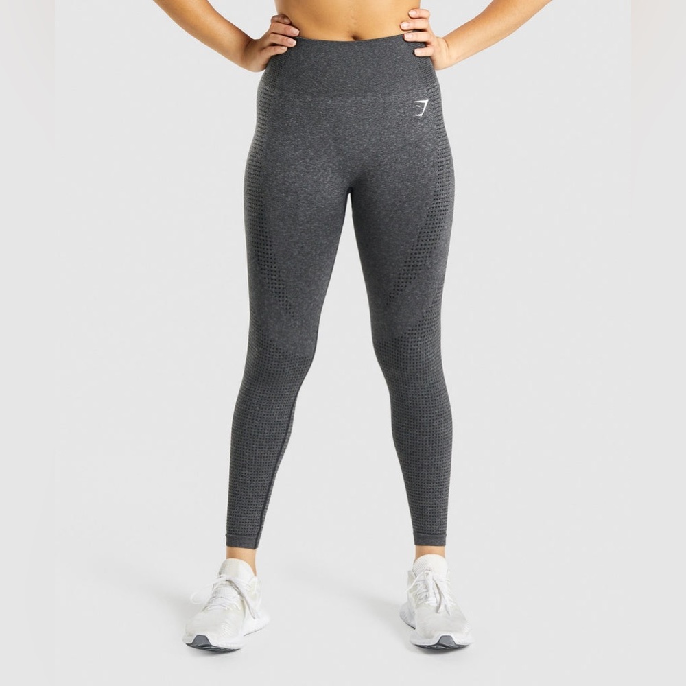 NWT GYMSHARK Vital Seamless 2.0 Leggings - Charcoal Marl